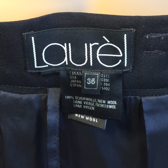 ESCADA ‘LAUREL’ BLACK WOOL KNIT LUXURY MIDI SKIRT - Picture 6 of 7